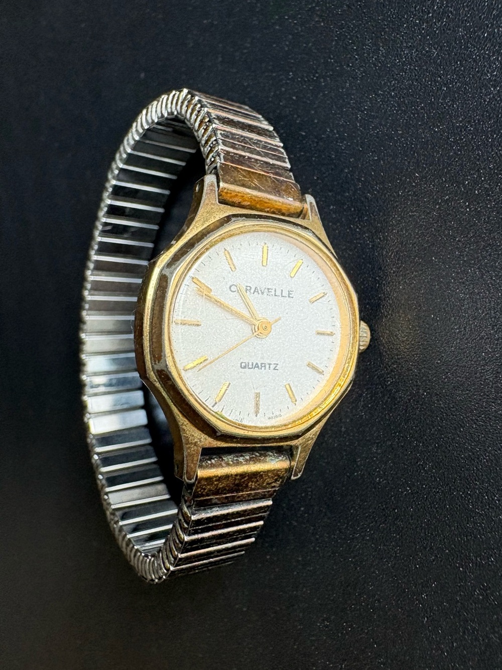 Caravelle‎ Women’s Gold-Tone Quartz Watch - Classic Gold and Silver Design